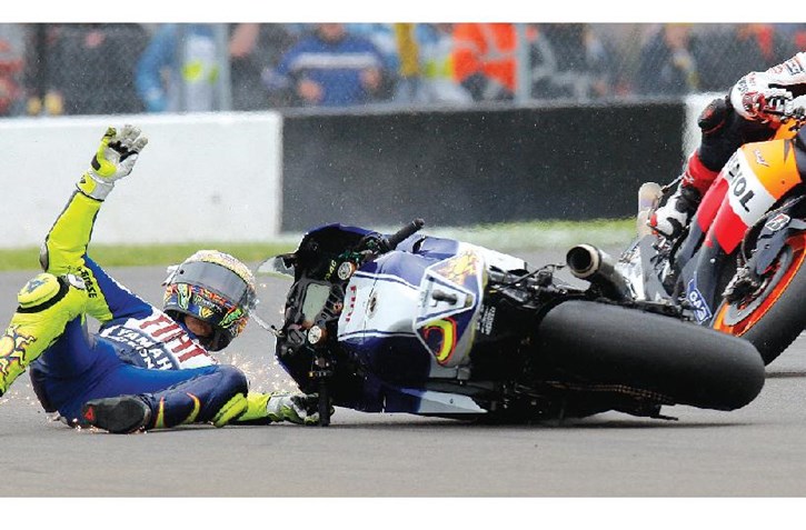 Rossi Crash 2